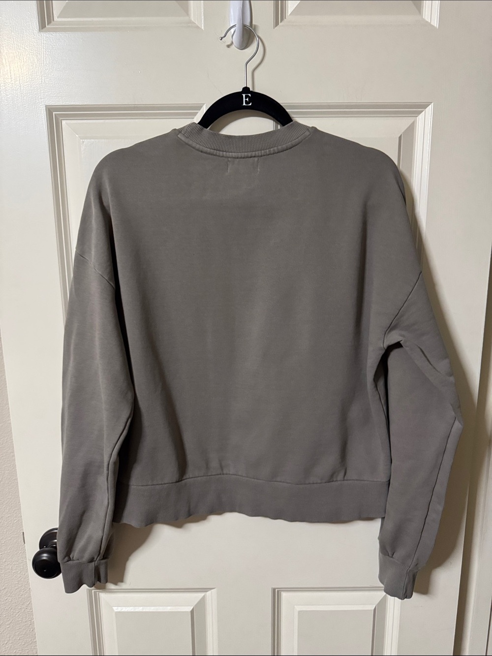 Brixton Women's Grey/Army Green Crewneck Pullover - Picture 7 of 9